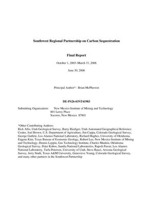 Southwest Regional Partnership on Carbon Sequestration
