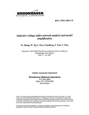 Inductive Voltage Adder Network Analysis and Model Simplification.