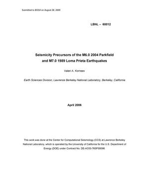 Seismicity Precursors of the M6.0 2004 Parkfield and M7.0 1989Loma Prieta Earthquakes