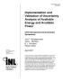 Article: Implementation and Validation of Uncertainty Analysis of Available En…