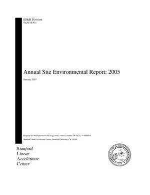 Annual Site Environmental Report: 2005