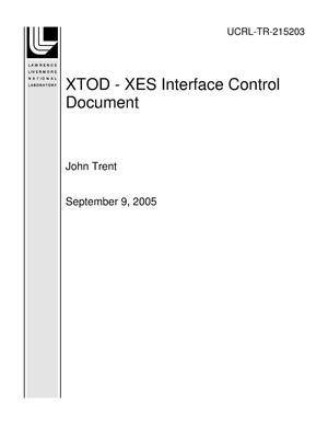 XTOD - XES Interface Control Document