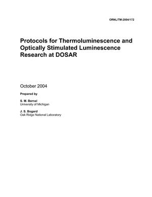 Protocols for Thermoluninescence and Optically Stimulated Luminescence Research at DOSAR