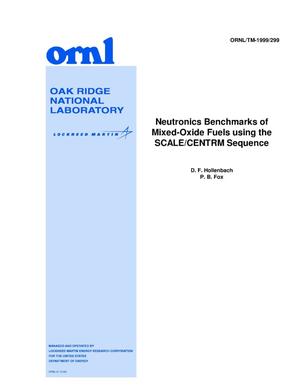 Neutronics Benchmarks of Mixed-Oxide Fuels using the SCALE/CENTRM Sequence