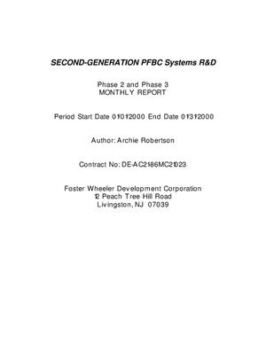 Second-Generation PFBC Systems R&D
