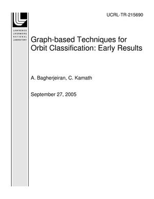 Graph-based Techniques for Orbit Classification: Early Results