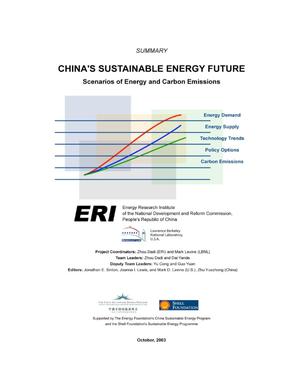 China's sustainable energy future: Scenarios of energy and carbonemissions (Summary)