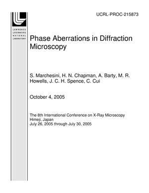 Phase Aberrations in Diffraction Microscopy
