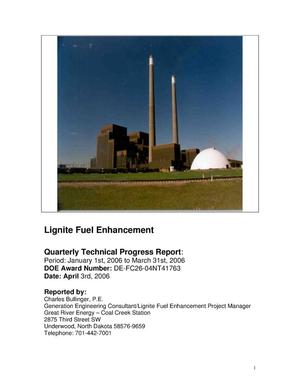 Lignite Fuel Enhancement