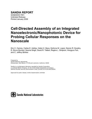 Cell-directed assembly on an integrated nanoelectronic/nanophotonic device for probing cellular responses on the nanoscale.