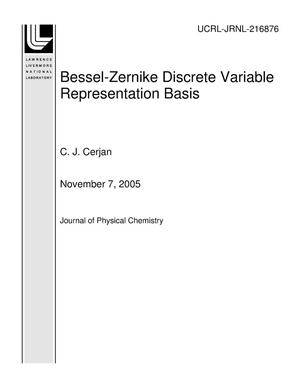 Bessel-Zernike Discrete Variable Representation Basis