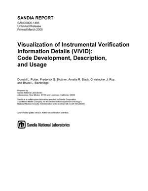 Visualization of Instrumental Verification Information Details (VIVID) : code development, description, and usage.