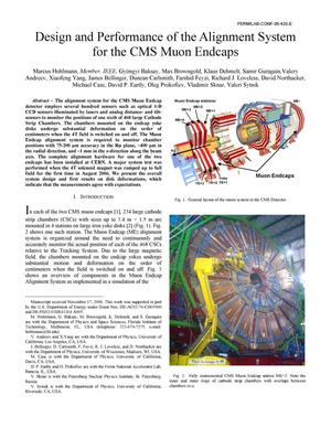 Design and performance of the alignment system for the CMS muon endcaps