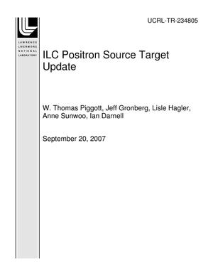 ILC Positron Source Target Update