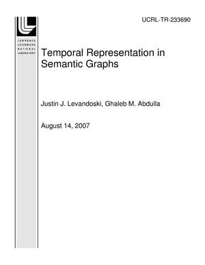 Temporal Representation in Semantic Graphs