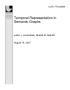 Report: Temporal Representation in Semantic Graphs