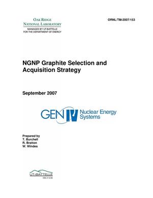 NGNP Graphite Selection and Acquisition Strategy