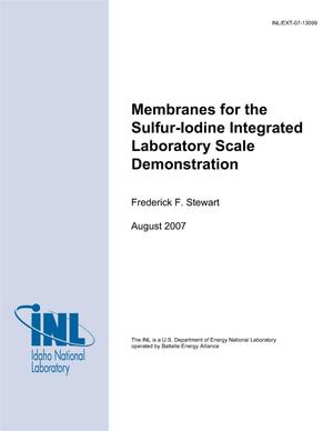 Membranes for the Sulfur-Iodine Integrated Laboratory Scale Demonstration