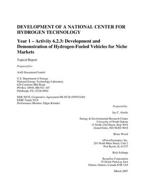 Development of a National Center for Hydrogen Technology