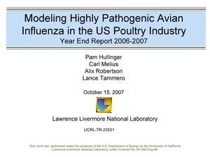 Modeling Highly Pathogenic Avian Influenza in the US Poultry Industry