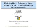 Report: Modeling Highly Pathogenic Avian Influenza in the US Poultry Industry