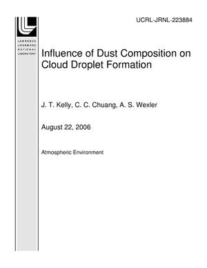 Influence of Dust Composition on Cloud Droplet Formation