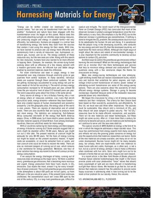 MRS Bulletin April 2008 Volume 33 No. 4 Harnessing Materials for Energy