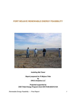 Renewable Energy Development on Fort Mojave Reservation Feasiblity Study