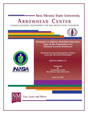 Strategies to Address Identified Education Gaps in the Preparation of a National Security Workforce