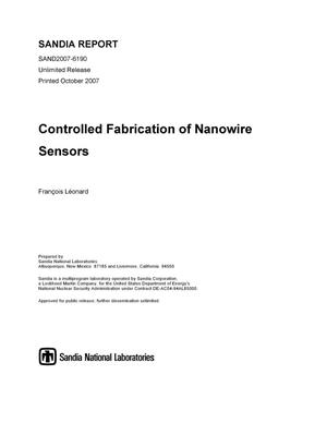 Controlled fabrication of nanowire sensors.