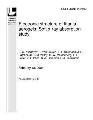 Electronic structure of titania aerogels: Soft x-ray absorption study