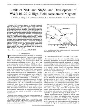 Limits of NbTi and Nb3Sn, and Development of W&R Bi-2212 HighField Accelerator Magnets