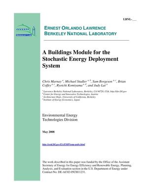 A Buildings Module for the Stochastic Energy Deployment System