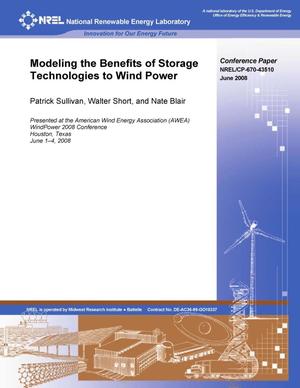 Modeling the Benefits of Storage Technologies to Wind Power