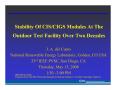Presentation: Stability of CIS/CIGS Modules at the Outdoor Test Facility Over Two D…