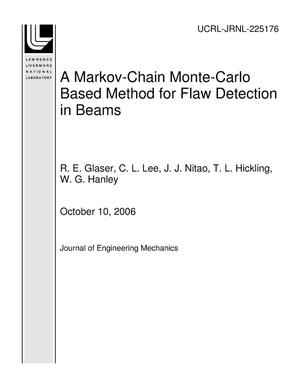 A Markov-Chain Monte-Carlo Based Method for Flaw Detection in Beams