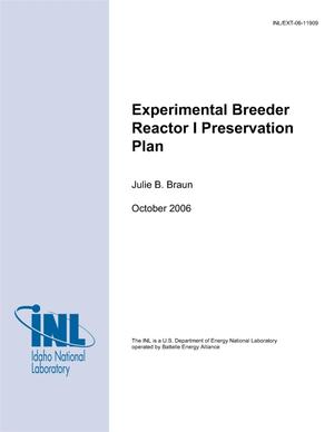 Experimental Breeder Reactor I Preservation Plan