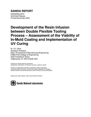 Development of the Resin Infusion between Double Flexible Tooling process : assessment of the viability of in-mold coating and implementation of UV curing.