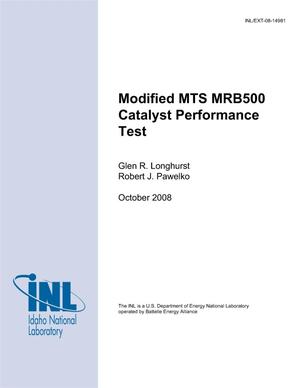 Modified MTS MRB500 Catalyst Performance Test