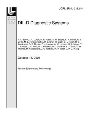 DIII-D Diagnostic Systems