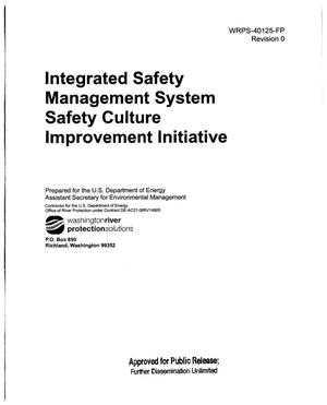 Integrated Safety Management System Safety Culture Improvement Initiative