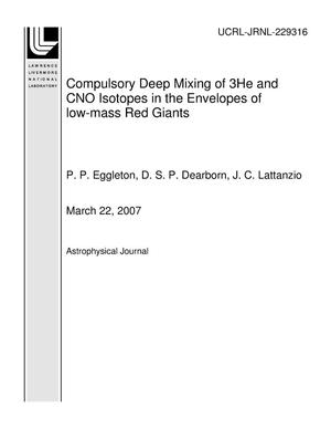 Compulsory Deep Mixing of 3He and CNO Isotopes in the Envelopes of low-mass Red Giants