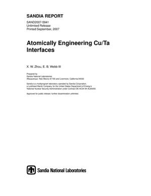 Atomically engineering Cu/Ta interfaces.