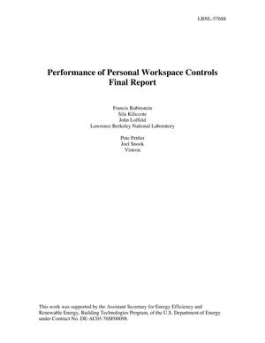 Performance of Personal Workspace Controls Final Report