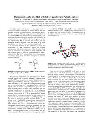 Characterization of a mixed salt of 1-hydroxy-pyridin-2-one Pu(IV)complexes
