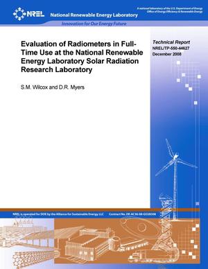 Evaluation of Radiometers in Full-Time Use at the National Renewable Energy Laboratory Solar Radiation Research Laboratory