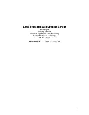 Lase Ultrasonic Web Stiffness tester