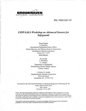 USSP-IAEA Workshop on Advanced Sensors for Safeguards