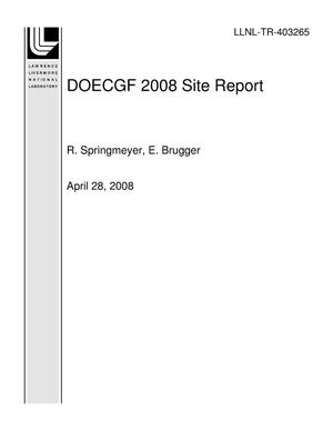 DOECGF 2008 Site Report