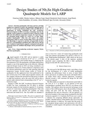Design Studies of Nb3Sn High-Gradient Quadrupole Models for LARP